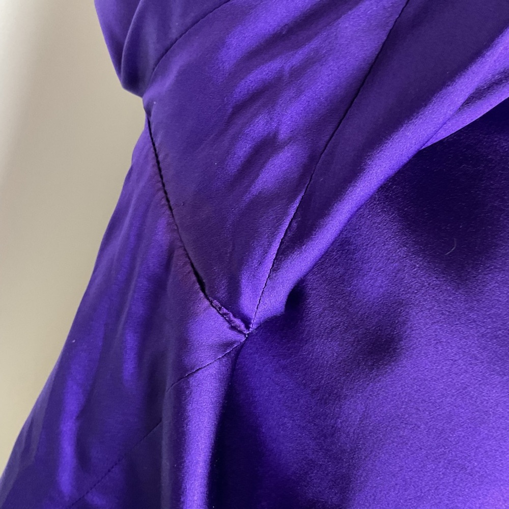Vintage St. John Purple Bomber Jacket M Medium Griffith Gray Zip Designer Luxury - Picture 5 of 9